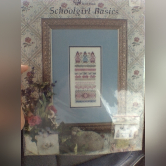 New Just Nan Schoolgirl Basics Cross Stitch Pattern Embellishment Bead Kit OOP - Picture 1 of 3